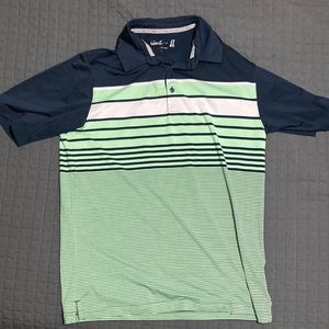 Size S Walter Hagen golf polo in Navy/Lime